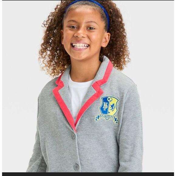 Girls' Astrid School Blazer - Charcoal Gray L NWT - Picture 2 of 6